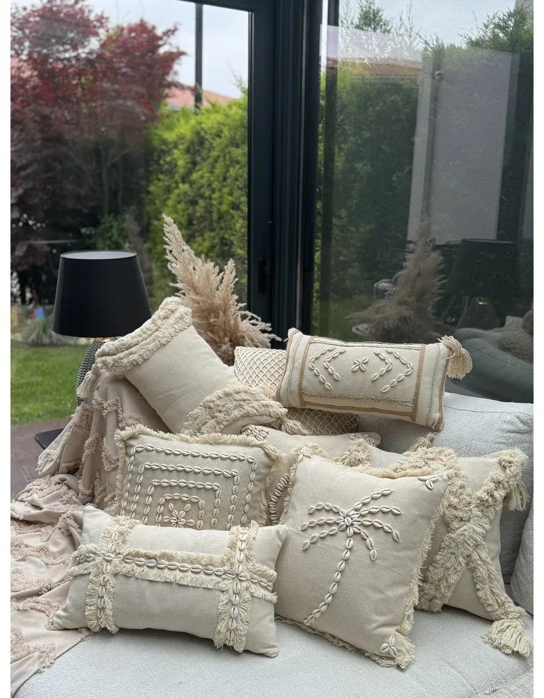 Federa decorativa in cotone 30x50 cm Seashells – Mioli Decor