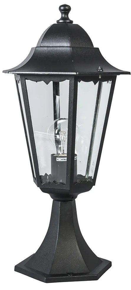 Lanterna da esterno classica base nera IP44 - New Orleans