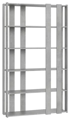 Libreria in legno Cemento 120x204h cm con 8 fasce - KATO E SMALL