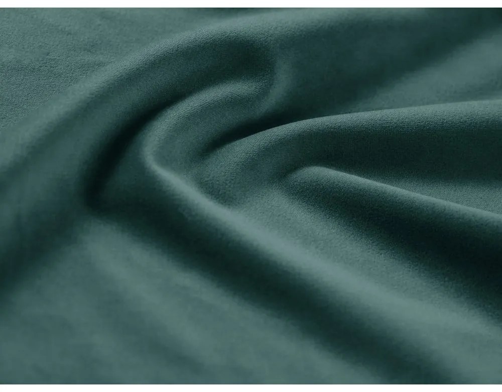 Divano color petrolio allungabile e con contenitore con rivestimento in velluto 235 cm Kyoto – Cosmopolitan Design