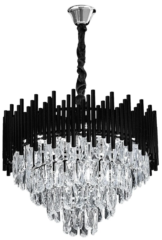 Lampada Cristal G063-CP 50cm BLACK
