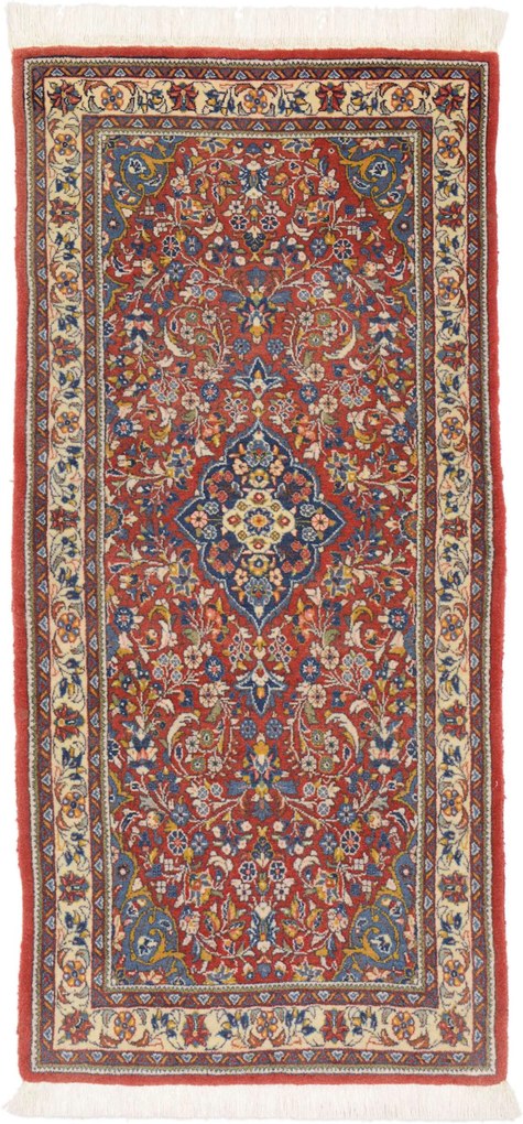 Sarouk Tappeto persiano 130 x 60 (Iran) Annodato A Mano