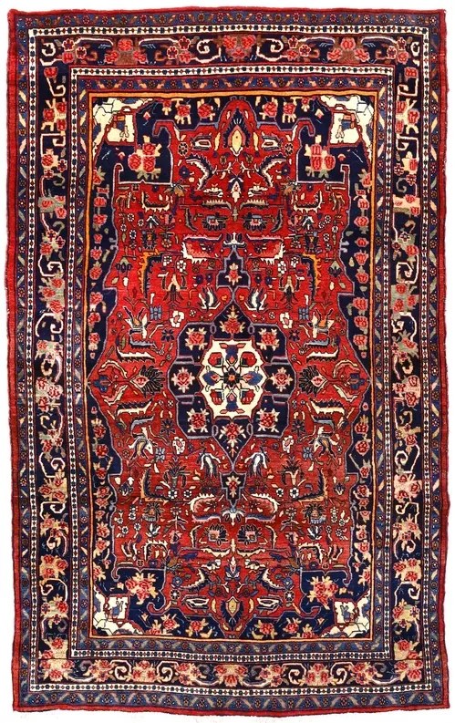 Bidjar Tappeto persiano 250x160 Rosso (Iran) Annodato A Mano
