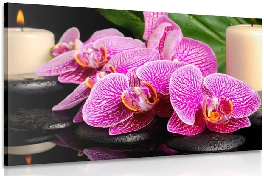 Quadro su tela – Composizione Zen con candele