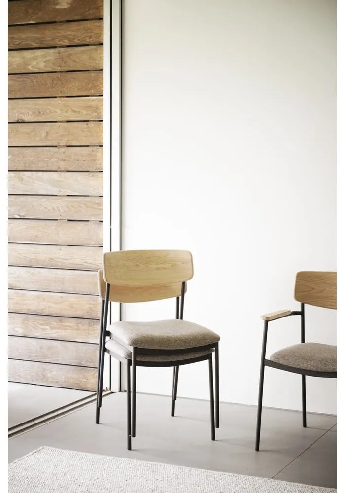 Sedie da pranzo in colore beige-naturale in set da 2 Maymont - Rowico