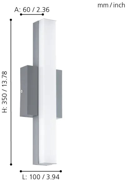 Eglo 94845 - Lampada LED da esterno ACATE 1xLED/8W/230V