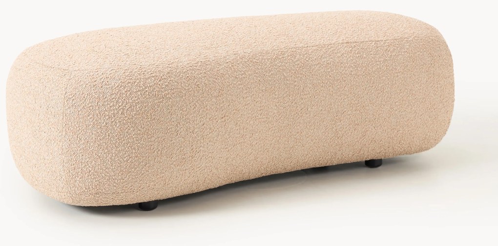 Poggiapiedi XL da divano in bouclé Alba