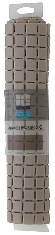 Tappetino Antiscivolo Per Doccia In PVC Mosaico tortora 54x54 Cm