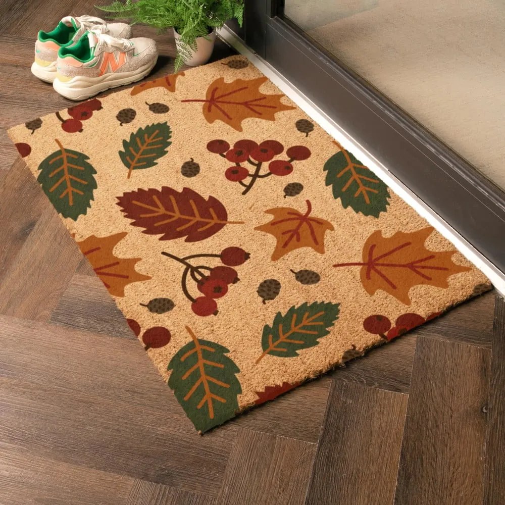 Zerbino in fibre di cocco 40x60 cm Autumn Leaves – Artsy Doormats