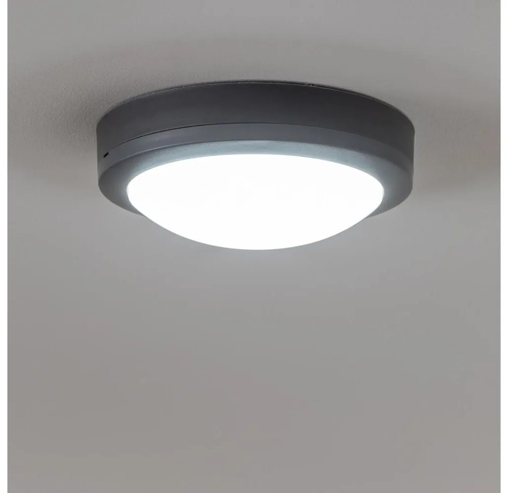 Brilagi - Plafoniera LED da esterno LED/13W/230V diametro 17 cm IP54 antracite
