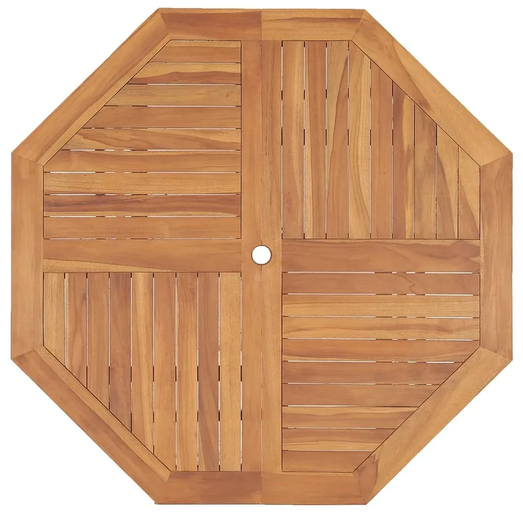 Tavolo pranzo da giardino Ø110x110x75 cm legno massello di teak