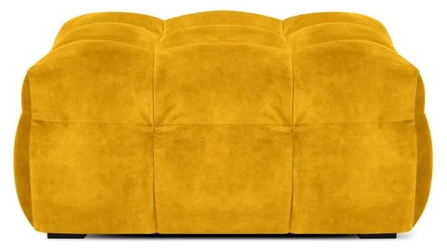 Pouf in velluto giallo Vesta - Windsor & Co Sofas