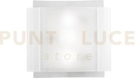 Plafoniera righe bianca 3 luci attacco e27 38x7,5x35cm con doppio v...