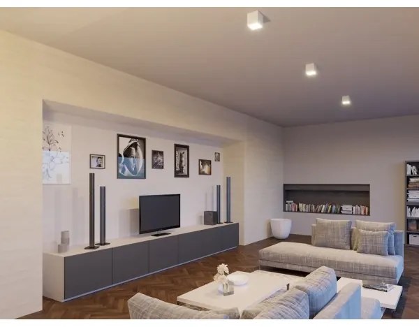 LED2 - Plafoniera LED da esterno CUBE LED/12W/230V bianca