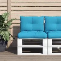 Cuscini per Pallet 2 pz Blu in Tessuto 360838