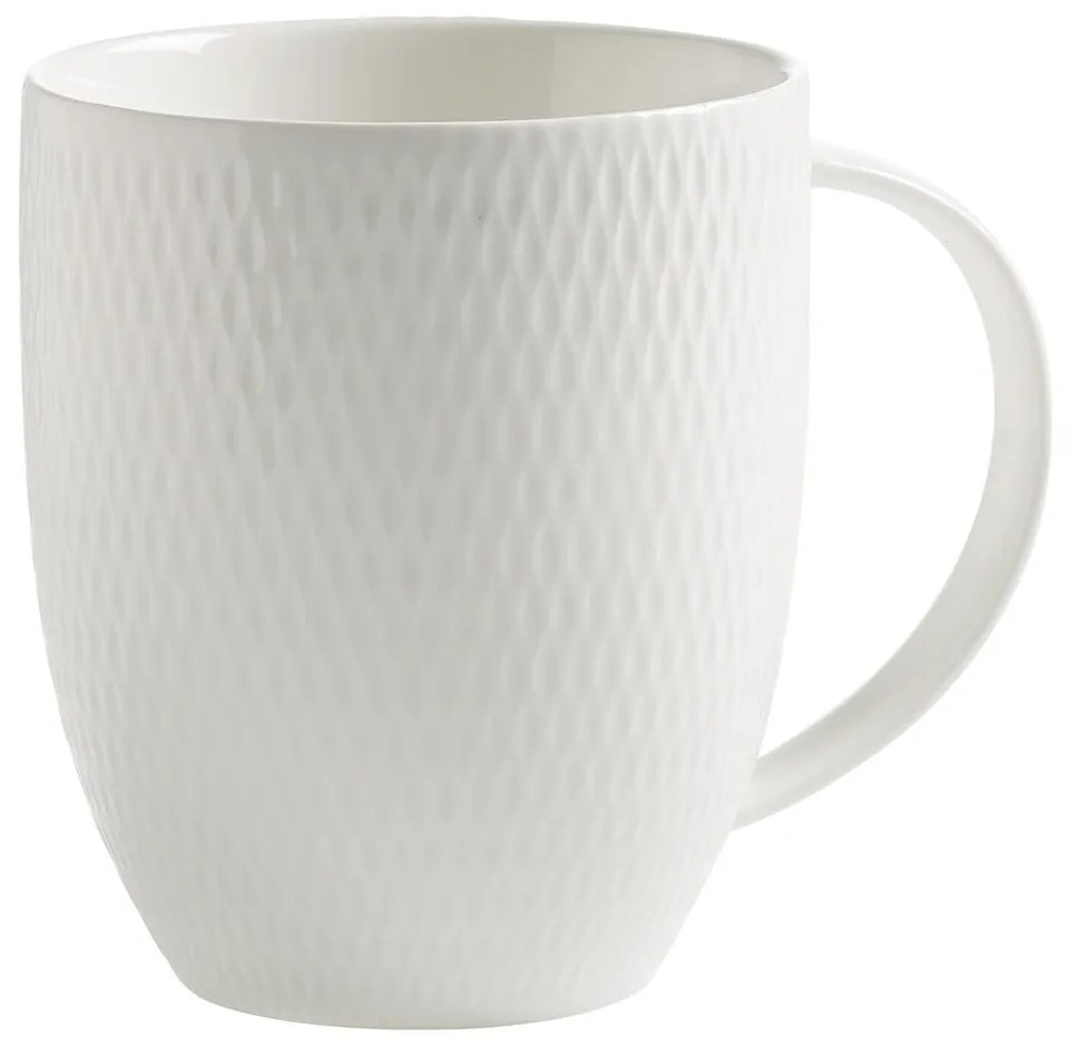 Tazza in porcellana bianca Diamonds, 370 ml - Maxwell &amp; Williams