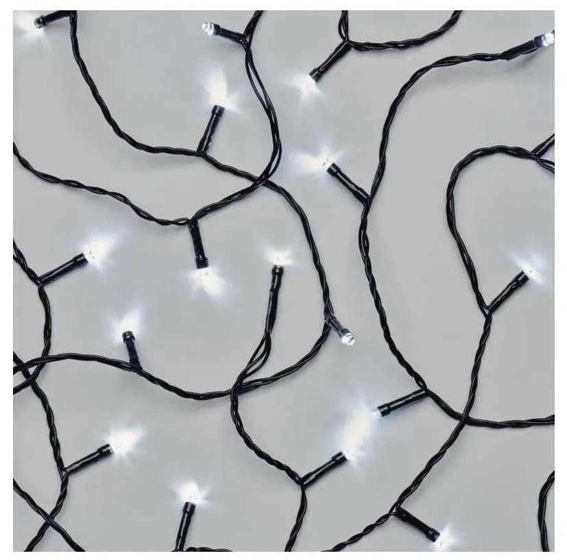 Catena LED natalizia da esterno 80xLED/3xAA 6,1m IP44 bianco freddo