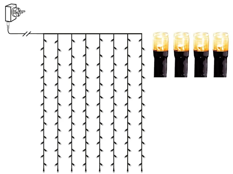 Catena luminosa a LED, lunghezza 1,3 m - Star Trading