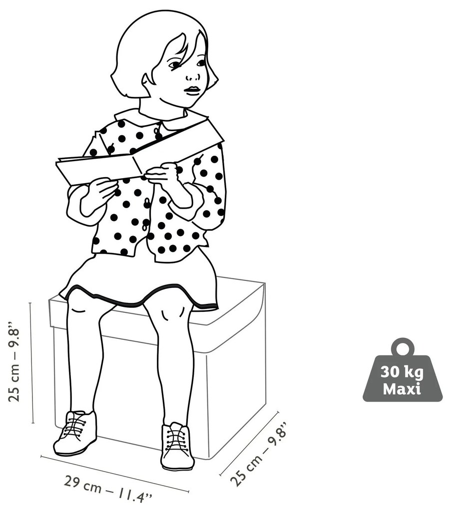 Scatola per riporre i giocattoli - roulotte