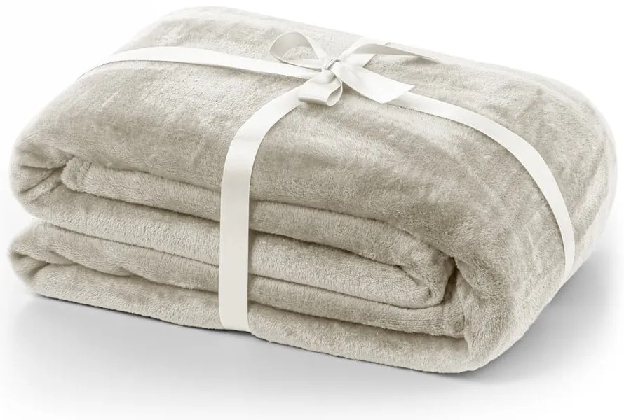 Coperta beige in micropile 150x200 cm Mic – Restilo