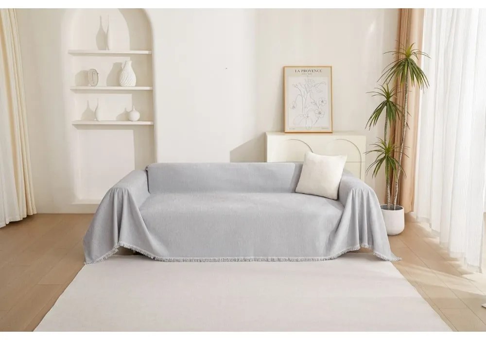 Copridivano grigio chiaro per poltrona 70 cm Talo – Filumi