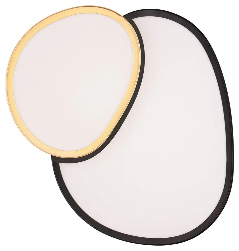 Plafoniera a LED in nero e oro 36x43,5 cm Rise - Trio