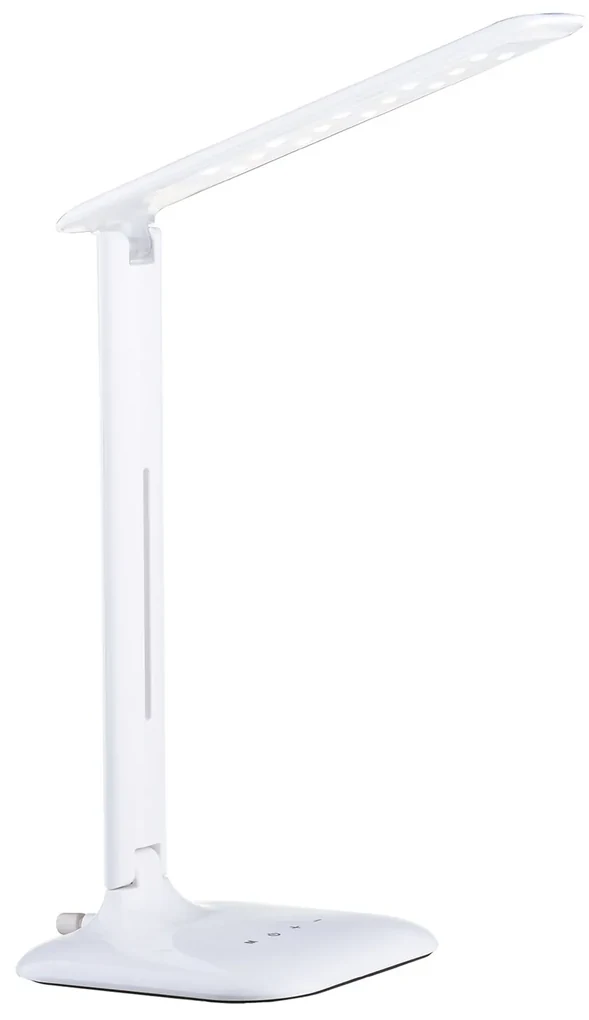 Lampada Da Tavolo Moderna Caupo Policarbonato Bianco Luce Led Integrato 2,1W