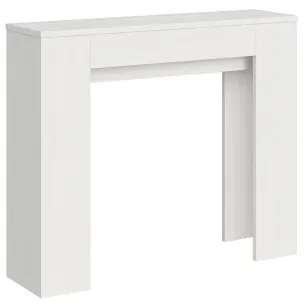 Consolle allungabile slim 8 posti in nobilitato Bianco Frassino - SLICK