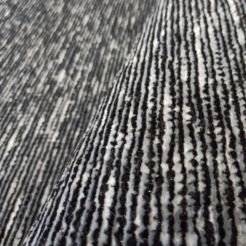 Tappeto moderno semplice di colore grigio Larghezza: 80 cm | Lunghezza: 300 cm