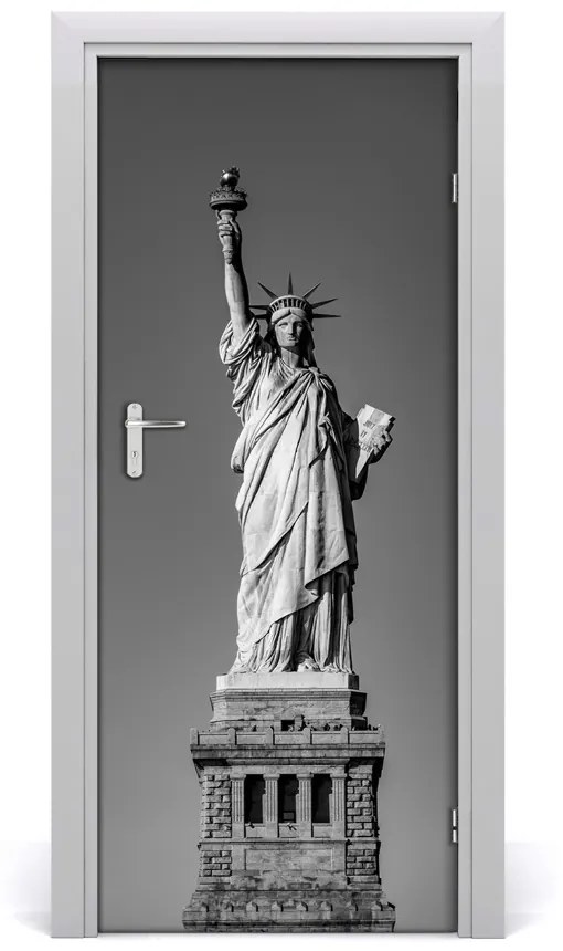 Adesivo per porta statua della Libert? 75x205 cm