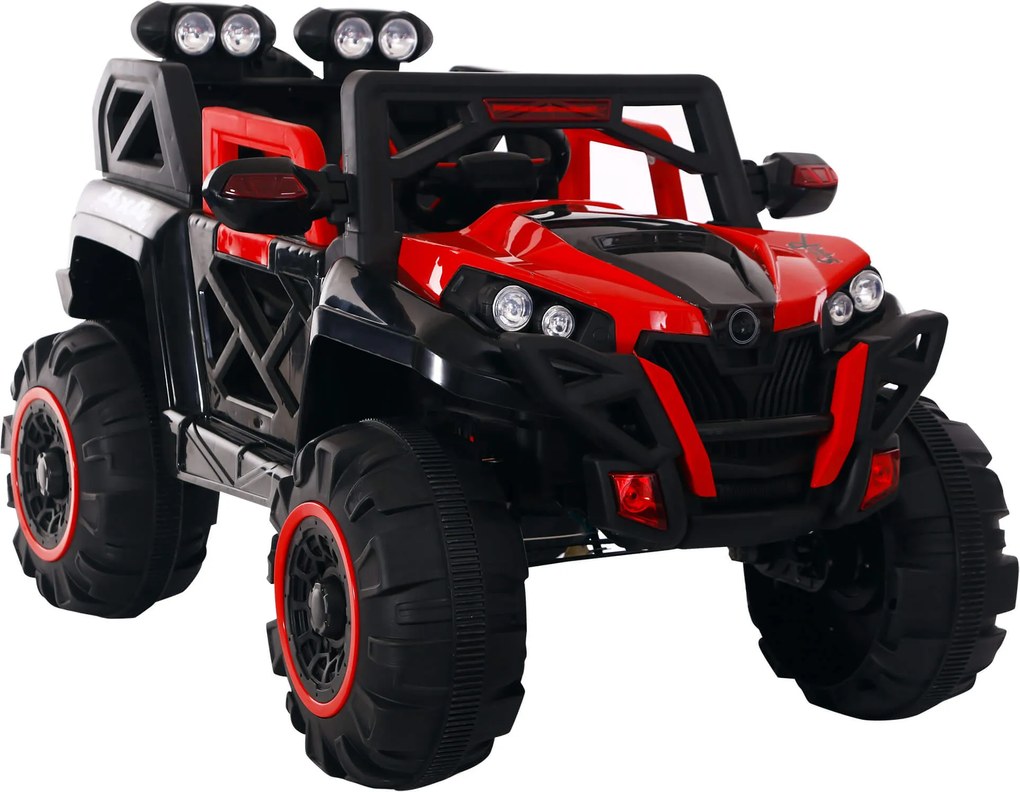 Macchina Elettrica per Bambini 12V Kidfun Fuoristrada 4x4 Rossa...