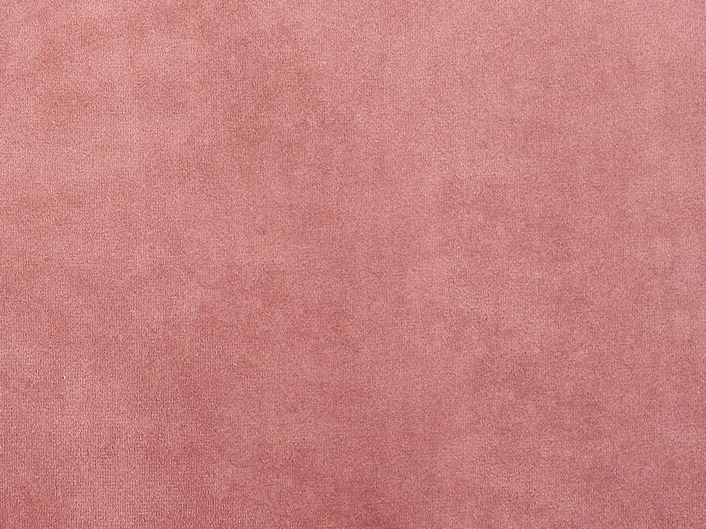 Sezione a 1 posto in velluto rosa EVJA Beliani