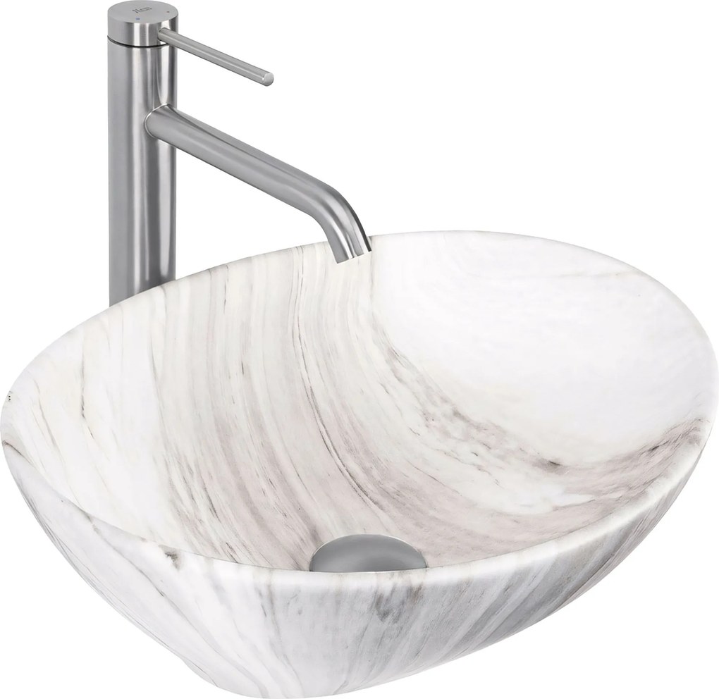 Lavabo da appoggio Rea Sofia Ash Matt