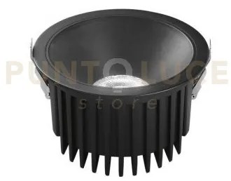 Incasso quantum r30da nero 30w 4500 cct 3000k-4000k ip44 16x9,6cm