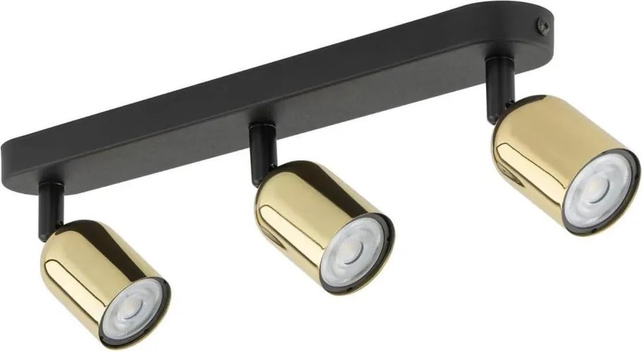 LED Faretto TOP 3xGU10/10W/230V nero/oro