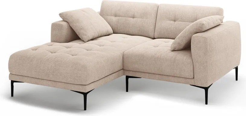 Divano angolare marrone chiaro (con penisola a sinistra/con chaise lounge) Bemy – Micadoni