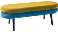 Panca bicolore 125x45x44 cm Sandwich verde e blu