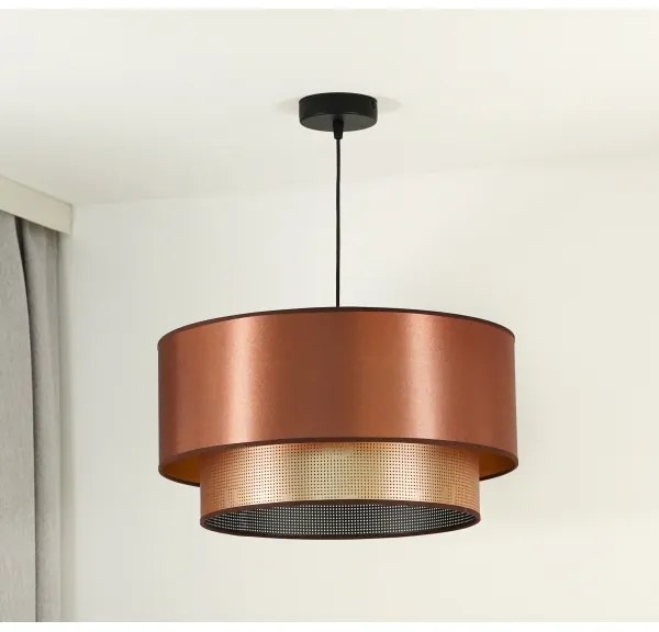 Duolla - Lampadario a sospensione con filo COPPER SHINY 1xE27/15W/230V diametro 45 cm rame