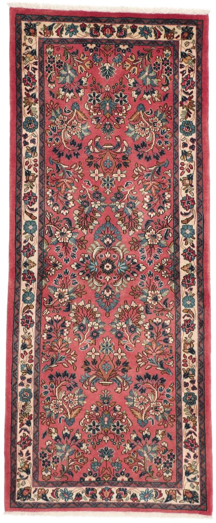 Sarouk Tappeto 80 x 200 (Iran) Annodato A Mano