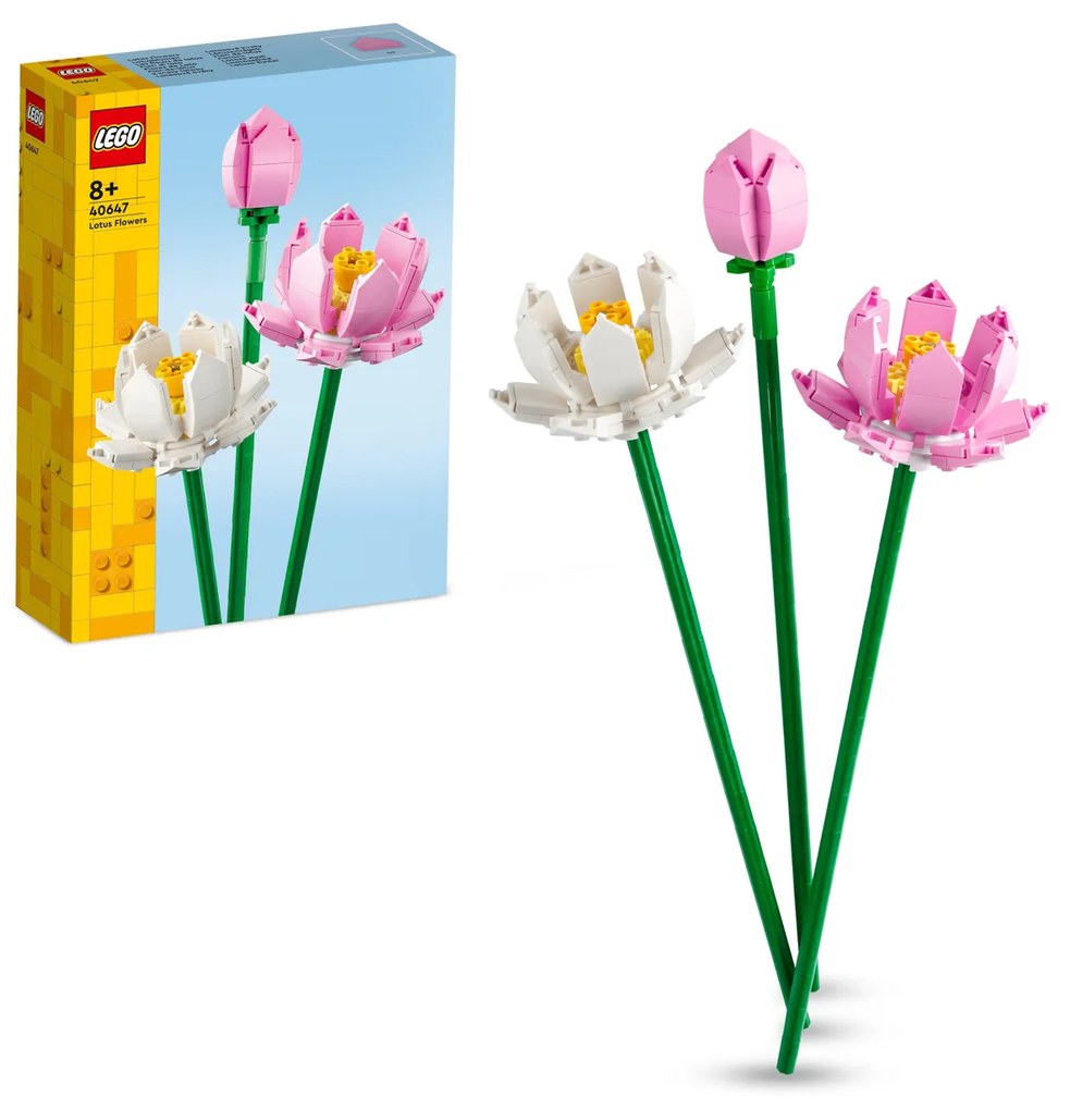 Set 3 fiori di loto Lego