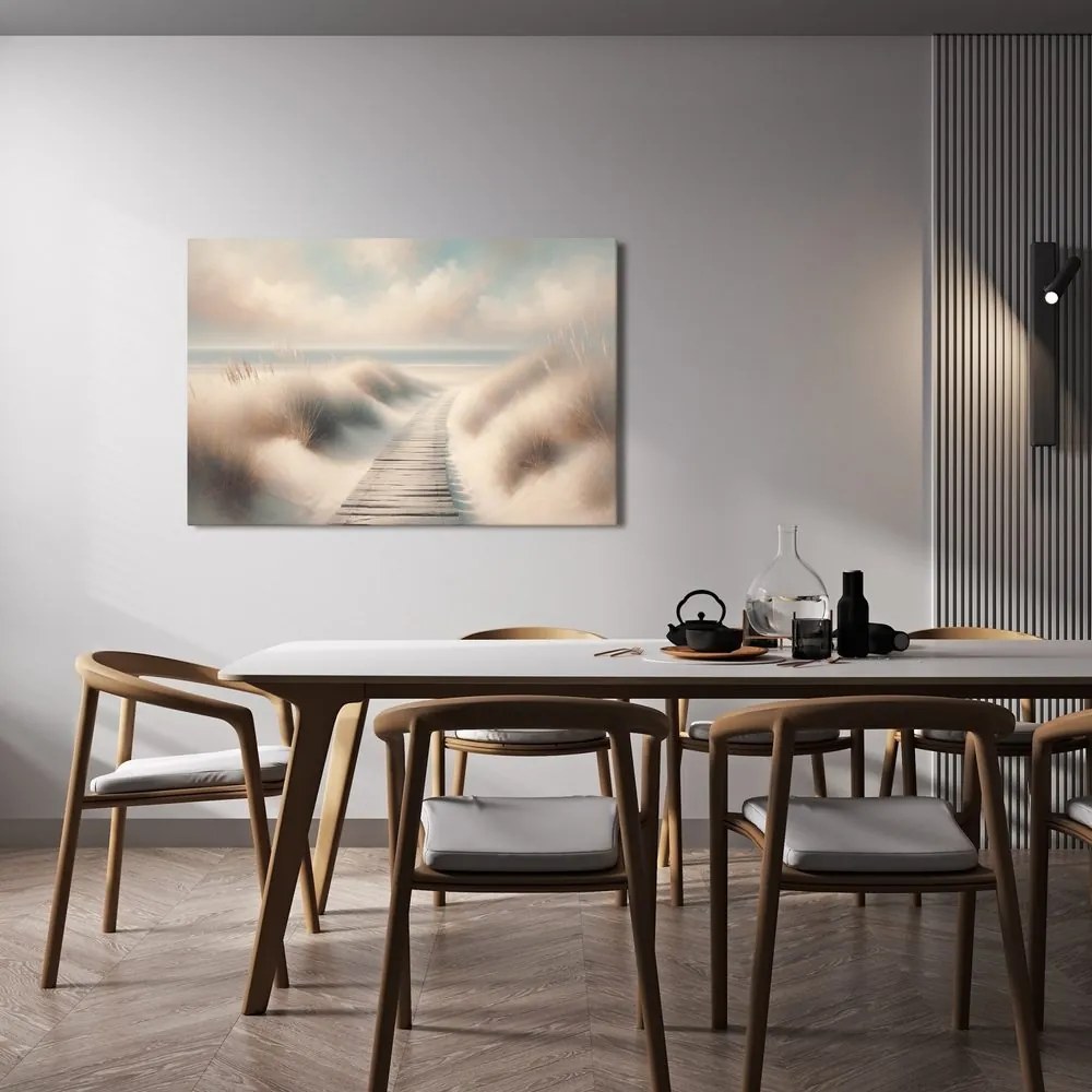 Quadro su tela – Sentiero verso il mare tra le dune