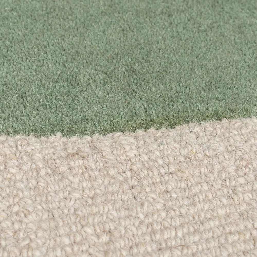 Tappeto verde in lana tessuto a mano 200x290 cm Glow Green &amp; Blue – Flair Rugs