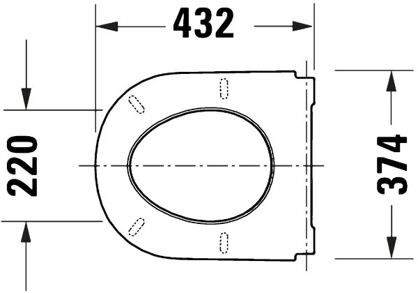 Duravit 28210000 - Sedile per WC D-CODE 37,4x43,3 cm bianco