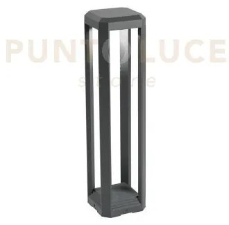 Ges950- paletto led 4000k 838lm 13w grigio antracite ip65 50cm