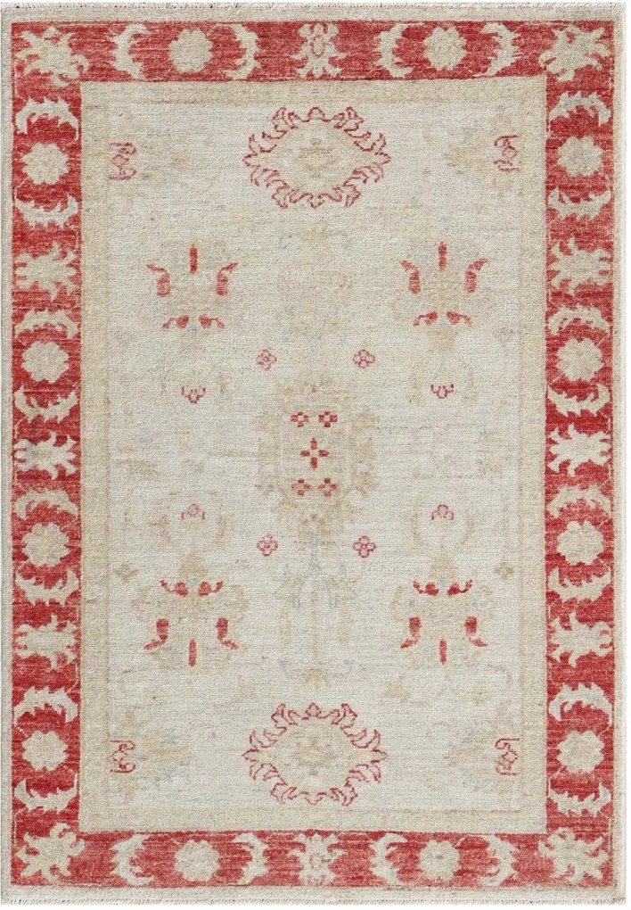 Ziegler Tappeto 80x120 Beige (Pakistan) Annodato A Mano