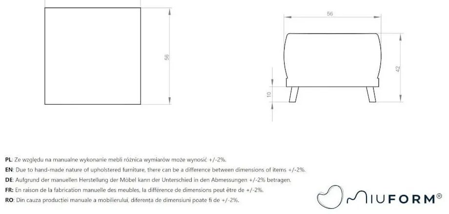Poggiapiedi azzurro Dazzling Daisy - Miuform