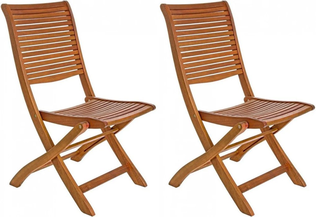 Set 2 Sedie da Giardino 50,5x64x93h cm Noemi Pieghevole...