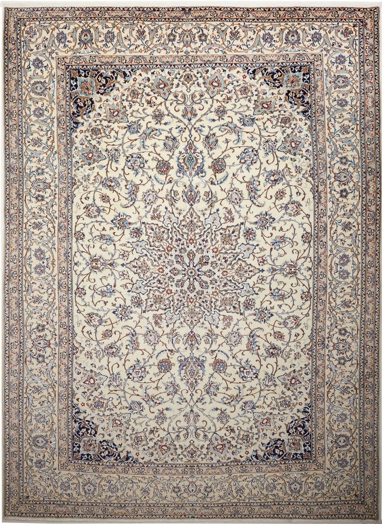 Nain Tappeto 260 x 360 Beige (Iran) Annodato A Mano