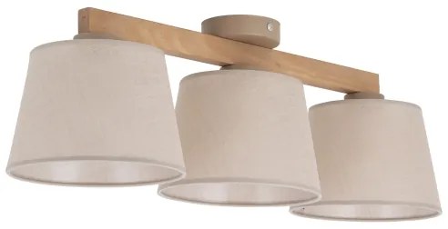 Brilagi - Lampadario a plafone LATTE SABIA 3xE27/15W/230V pino/beige