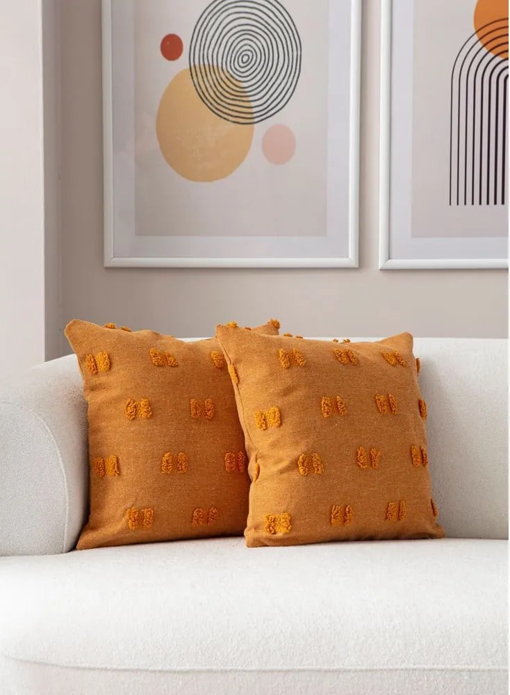 Federe decorative in set 2 pz 43x43 cm Tuffet – Mioli Decor